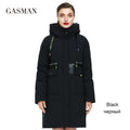 GASMAN 2023 brand new women's coat Women's winter jacket down parka warm outwear Female black patchwork thick jacket 020