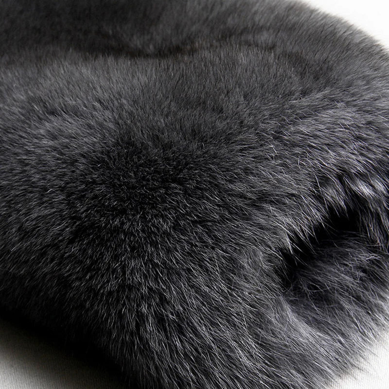 Fashion men's luxury big fur coat imitation fox fur coat long European and American men's windbreaker   Fur coat men jacket