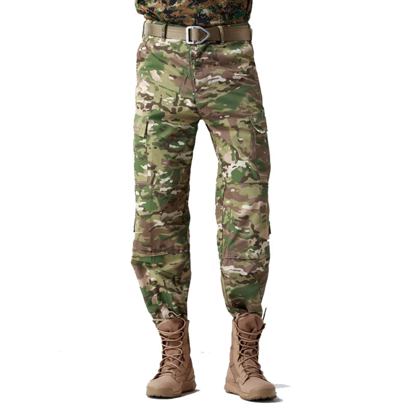 Men's Winter Casual Pants Multi-Pockets Digital Cargo Pants New 2024 Spring Long Trousers For Men
