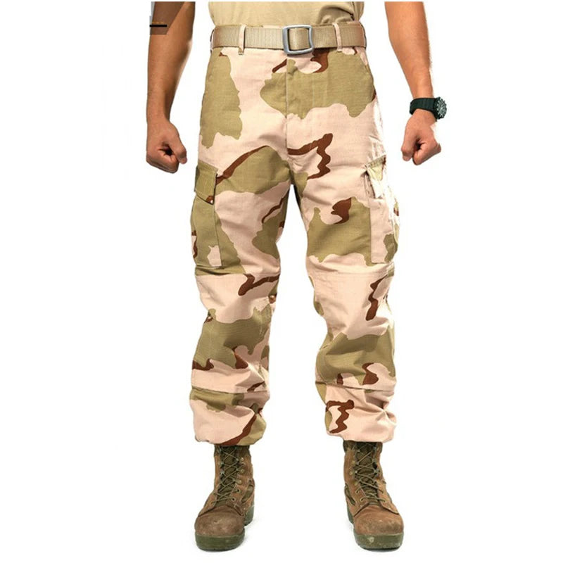 Men's Winter Casual Pants Multi-Pockets Digital Cargo Pants New 2024 Spring Long Trousers For Men