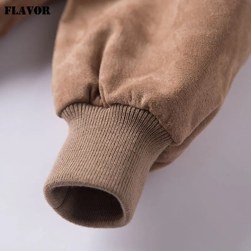FLAVOR Men's Classic Real Pigskin Coat Genuine Baseball Leather Jacket