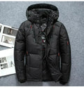 Parkas Winter Thickened Mens Down Jacket Men's Casual Lightweight Down Jacket Skiing Climbing Hunting Hooded Warm Duck Down Coat