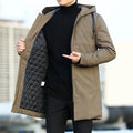Autumn Winter Men's Trench Coat Male Windbreaker Outerwear Jaquet Man Coat Men Casual Thicken Warm Hooded Parkas Men Jackets