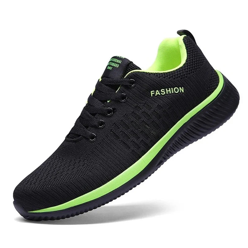 Men Sport Shoes Lightweight Running Sneakers Walking Casual Breathable Shoes Non-slip Comfortable black Big Size 35-47 Hombre