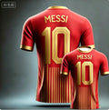 2026 Messi No. 10 Commemorative Edition Soccer Jersey_T-Shirt — Men's Argentina Sports T-Shirt  Soccer Training