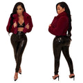 Women Coat Faux Fur Coats Sexy Short Jackets Turn Down Collar Long Maxi Loose Open Stitch Thick Warm Outerwear Autumn Winter