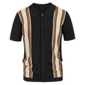 Summer 2025 Men's Luxury Clothing Knit Short Sleeve Polo Shirt Casual Streetwear Lapel Button Down Cardigan Breathable Tops