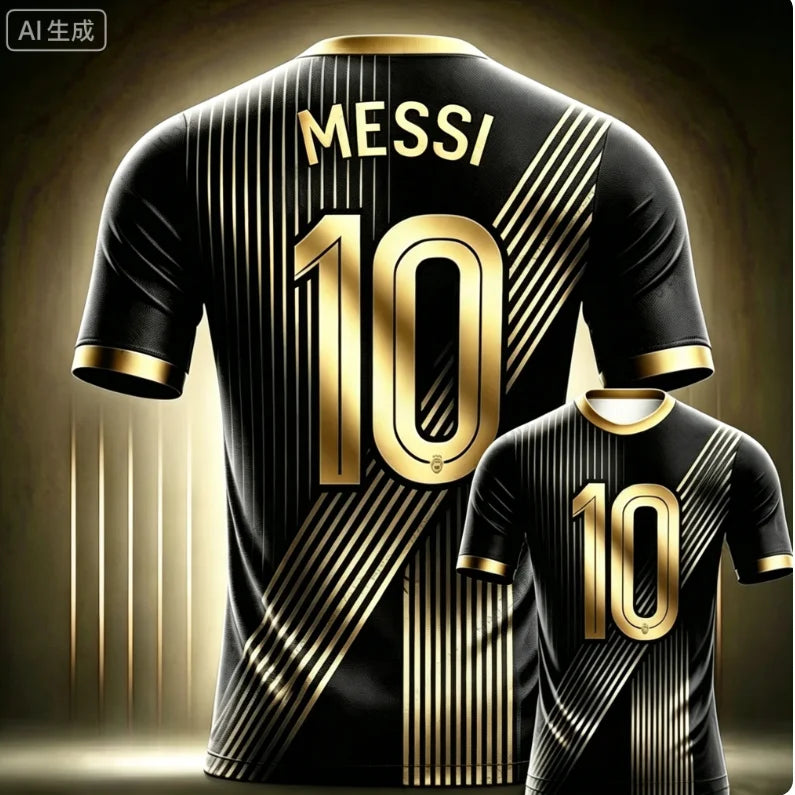 2026 Messi No. 10 Commemorative Edition Soccer Jersey_T-Shirt — Men's Argentina Sports T-Shirt  Soccer Training