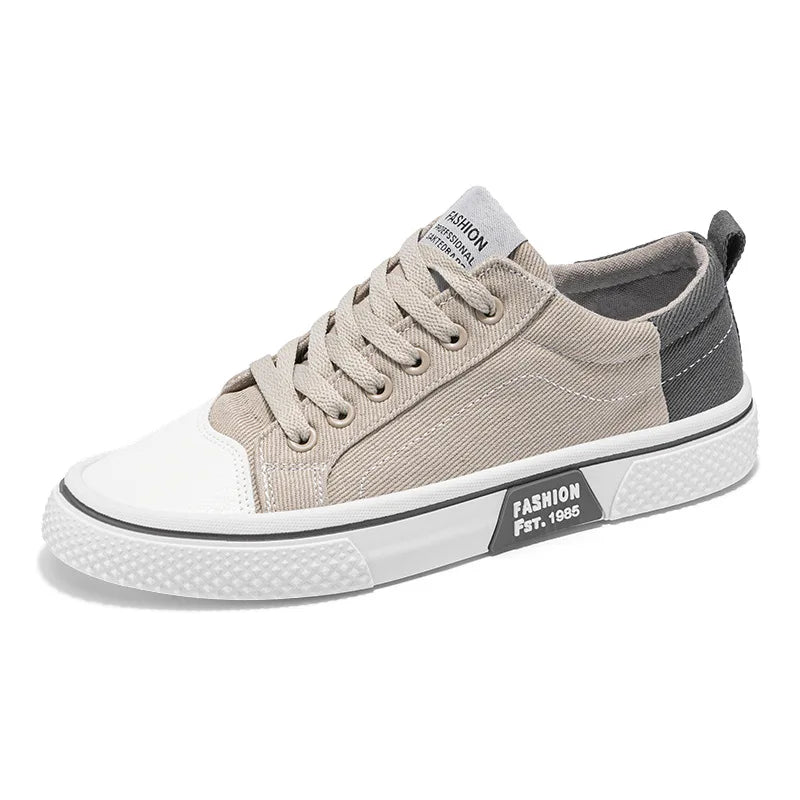 Spring Men's Canvas Shoes Slip On Flat Outdoor Men Sneakers Lightweight Driving Loafers Breathable Male Casual Canvas Shoes