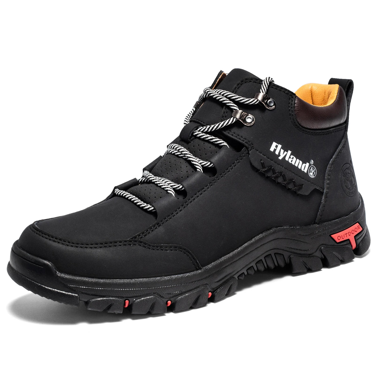 FLYLAND Fashionable Casual Men's Shoes High Top Outdoor Sports Shoes Comfortable And Safe Ankle Boots