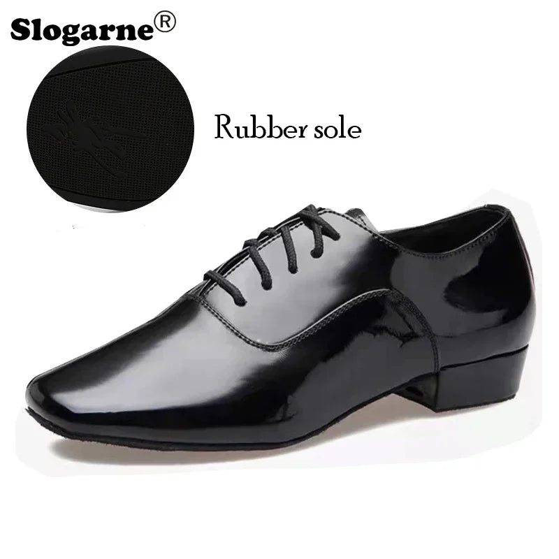 Elegant White Latin Shoes Men Modern Jazz Waltz Tango Dance Shoes Man Suede Sole Indoor Dance Footwear Outdoor Sports Sneaekers