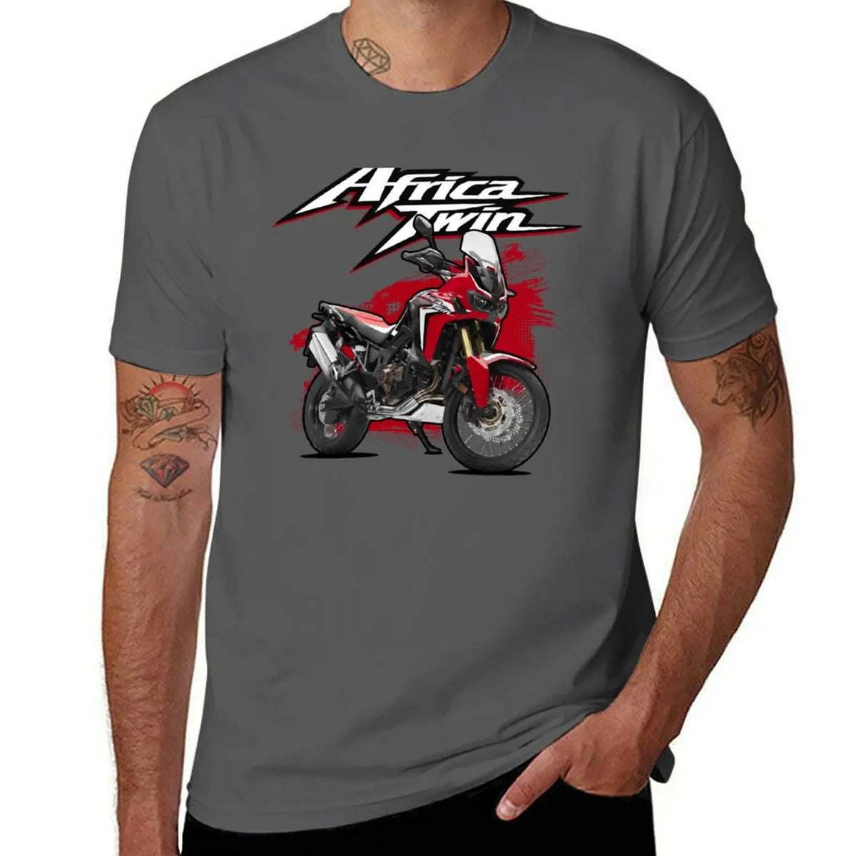 Africa Twin T-Shirt cute clothes for a boy anime clothes Men's clothing
