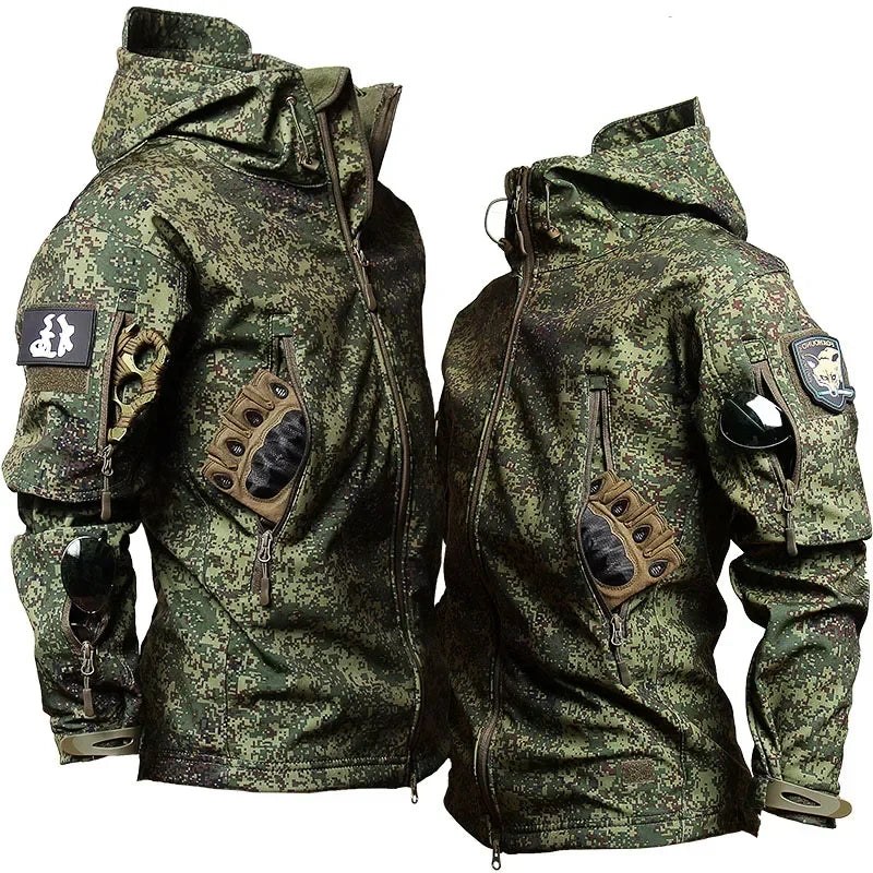 Combat Uniform Tactical Suit Multicam Camo Fleece Jacket Field Airsoft Training Workwear Outdoor Hunting Shirt Cargo Pants Men