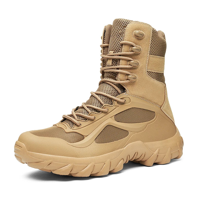 Winter Ankle Boots for Men Desert Hiking Men's Boots Outdoor Platform Original Trekking Shoes Waterproof Non-slip Masculino Bota