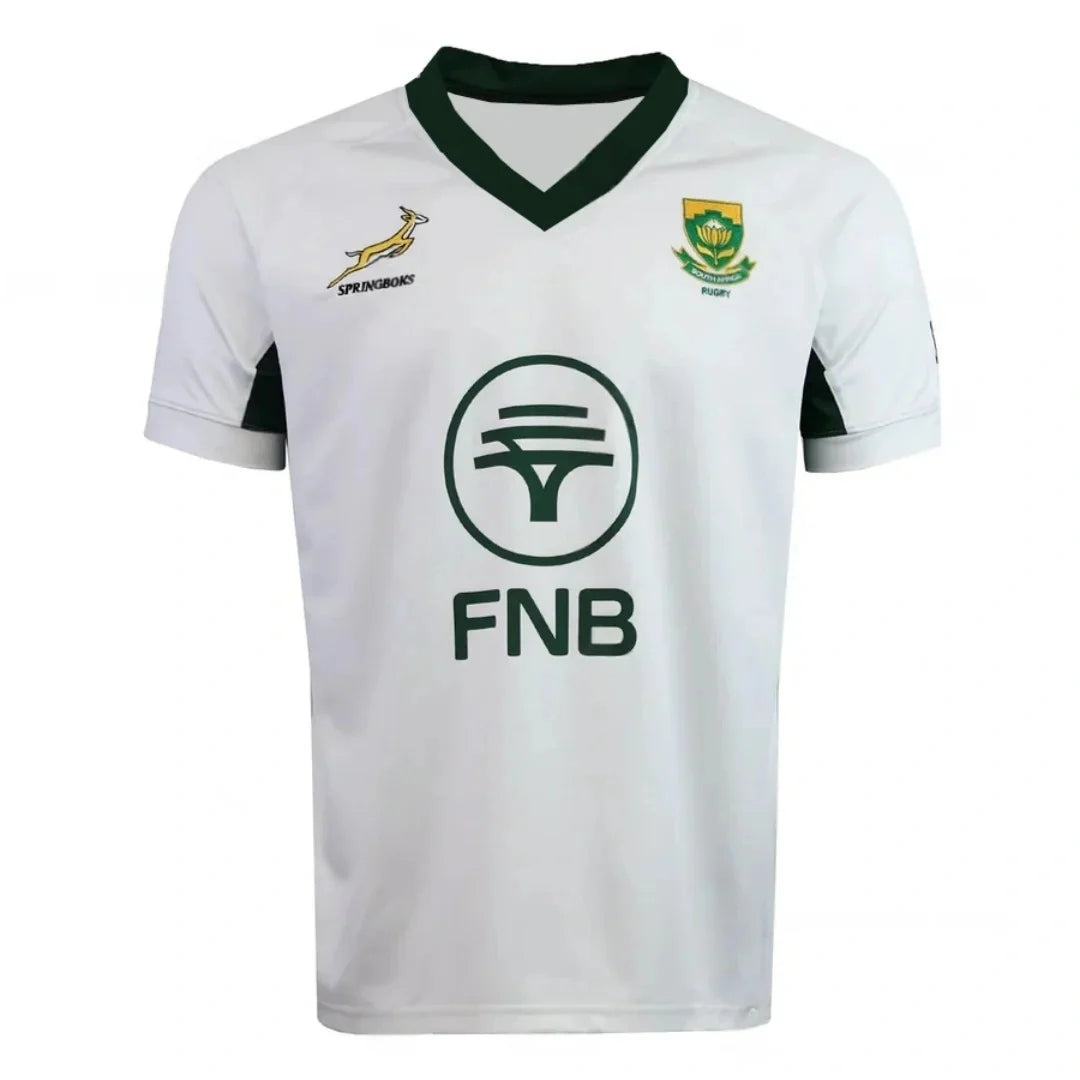 South Africa Springboks Green Gold Rugby Jersey FNB Sponsor Protea Logo Fashion Breathable Rugby Shirt for Men Family Kids Tees