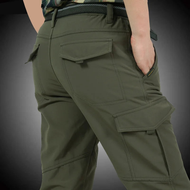 Fleece Thick Winter Pants Men Windproof  Warm Waterproof Trousers Casual Pants Men Military Army Cargo Pants Male 4xl