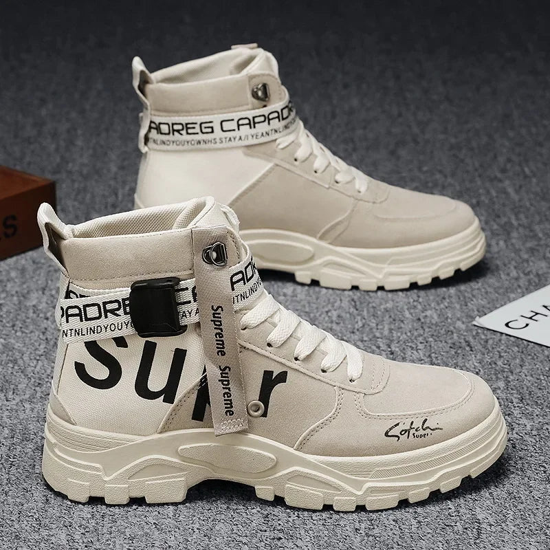 Desert Boots for Men Hiking Shoes Men Outdoor Boots Mountaineering and Wading Man Ankle Boots Wear-resistant High-top Shoes Men