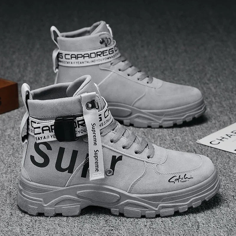 Desert Boots for Men Hiking Shoes Men Outdoor Boots Mountaineering and Wading Man Ankle Boots Wear-resistant High-top Shoes Men