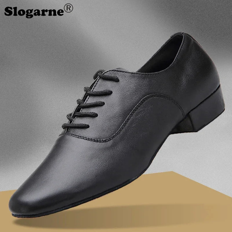 Elegant White Latin Shoes Men Modern Jazz Waltz Tango Dance Shoes Man Suede Sole Indoor Dance Footwear Outdoor Sports Sneaekers