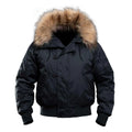 N2B Winter Waterproof and Windproof Men's Parka Hooded Thickened Warm Solid Coat Men's Outdoor Sports Ski Coat Jaqueta Masculina
