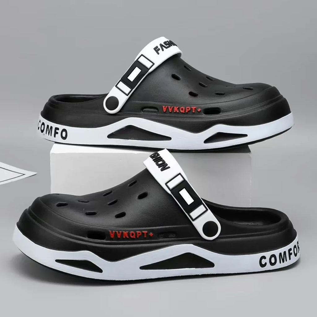 Summer Men Sandals Light EVA Men's Casual Shoes Platform Hole Shoes Clogs Men Home Garden Outdoor Male Beach Slippers Big Size