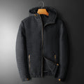 Minglu Autumn Winter Men's Parkas Luxury Solid Color Hooded Casual Male Jackets Fashion Add Padding Man Coats Plus Size 5XL