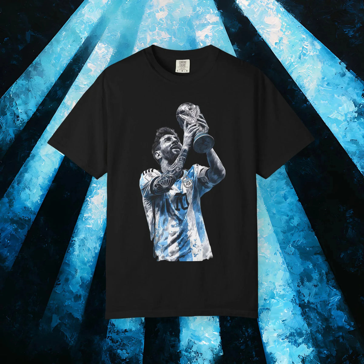2026 Messi Portrait Graphic Oversized T Shirt Hip Hop Streetwear Unisex Casual Short Sleeve Tee Multiple Colors Option