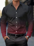 Men's Stylish Long Sleeve Casual Lapel Shirts Casual tops breathable full sleeve shirt for men daily basic Business shirt