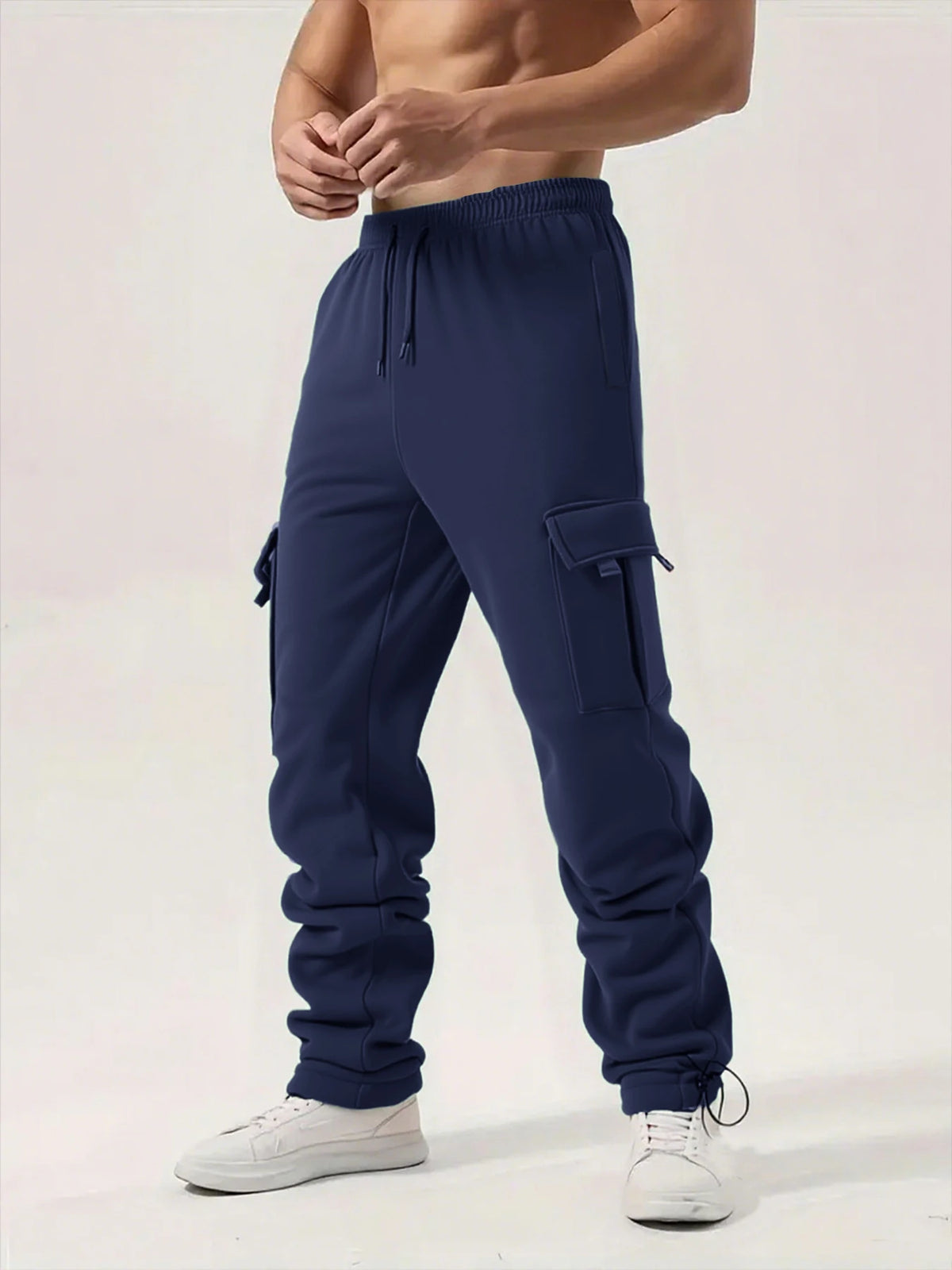 Mens Sweatpants Straight Fit Casual Pants Autumn Winter Men Running Jogger Sports Trousers Men Casual Cargo Pants Streetwear