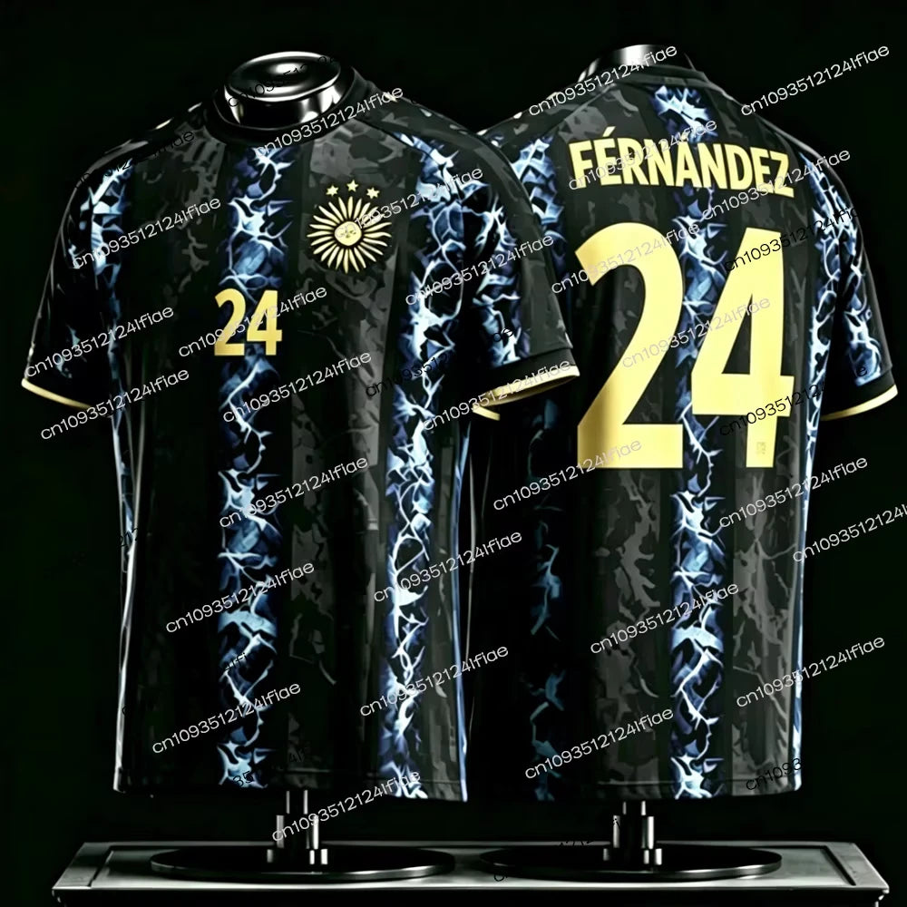 2026 New Argentine Messi Men's Traditional Football Jersey, Casual Outdoor Breathable Quick-Drying Men's Short-Sleeve T-Shirt