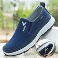 Beijing Old Man Canvas Shoes Men's Lightweight Non-Slip Breathable round Toe Slip-On Dad Shoes Casual Low Top PVC Rubber
