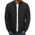 Winter New Jacket Men's Baseball Collar Mesh Pressed Lightweight  Jacket Vintage Flight Casual Long Sleeve