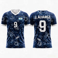 2026 Argentina Football Fan Gifts Messi No.10 Away Football Jersey Summer Sports Men's T-Shirt Children's Woman's Clothing Tee