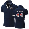 Lewis Hamilton 44 Polo Shirt Summer Men Short Sleeve Polos Shirts Lewis Hamilton Man F1 Tops Polo LH-407