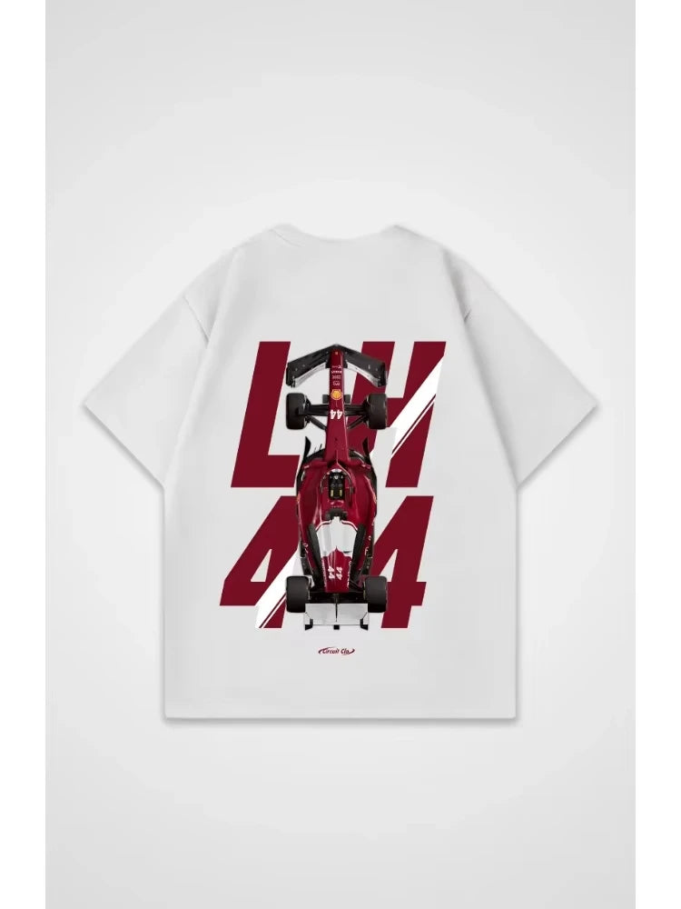 2026 Summer Sportswear Fashion Top-Tier Lewis Hamilton F1 Casual T-Shirt Casual Loose Streetwear