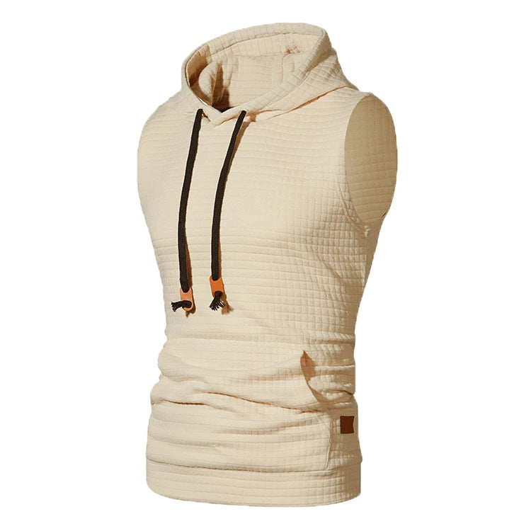 2018 Mens Sleeveless Hoodies Fashion Casual Zipper Hooded Sweatshirt Men bodybuilding tank top sporting Shirt waistcoat vest gym