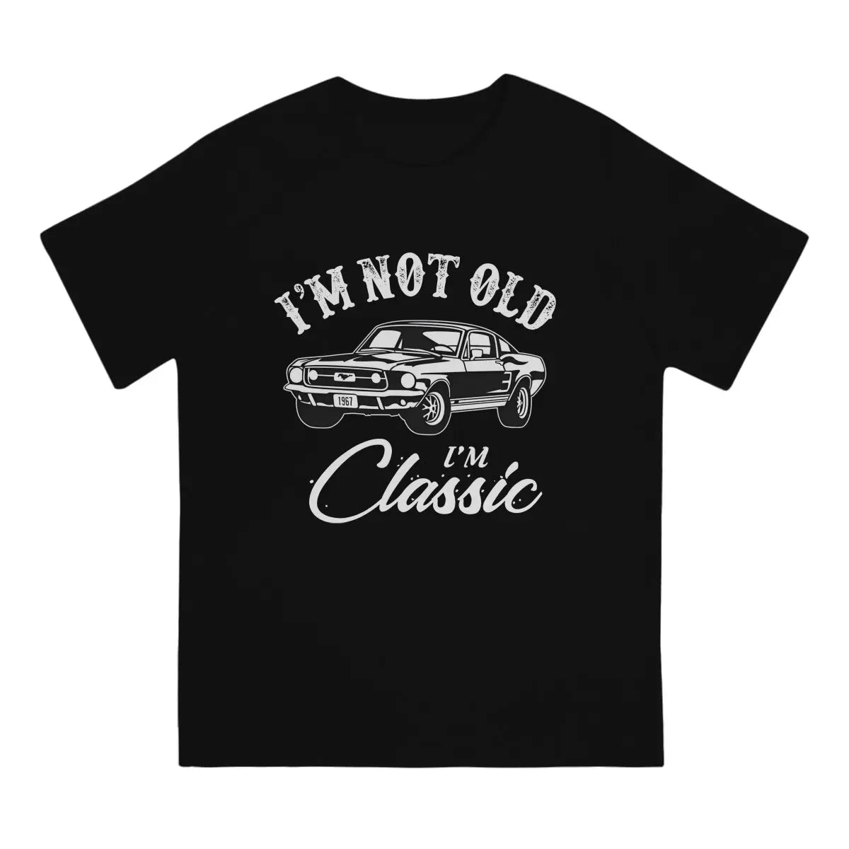 Men's Car Mustang T Shirt Mustang 100% Cotton Clothes Casual Short Sleeve Round Collar Tees Printing T-Shirts