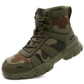 Camouflage Safety Boots Men and Women Work Indestructible Shoes Climbing Steel Toe Protective Boots Anti-puncture Safety Shoes