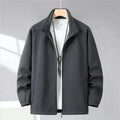 Extra Big Size Men's Spring Jacket Stand Collar Zip Up Coat Male Plus Large 10XL 12XL Loose Casual Fashion Work Wear Outerwear