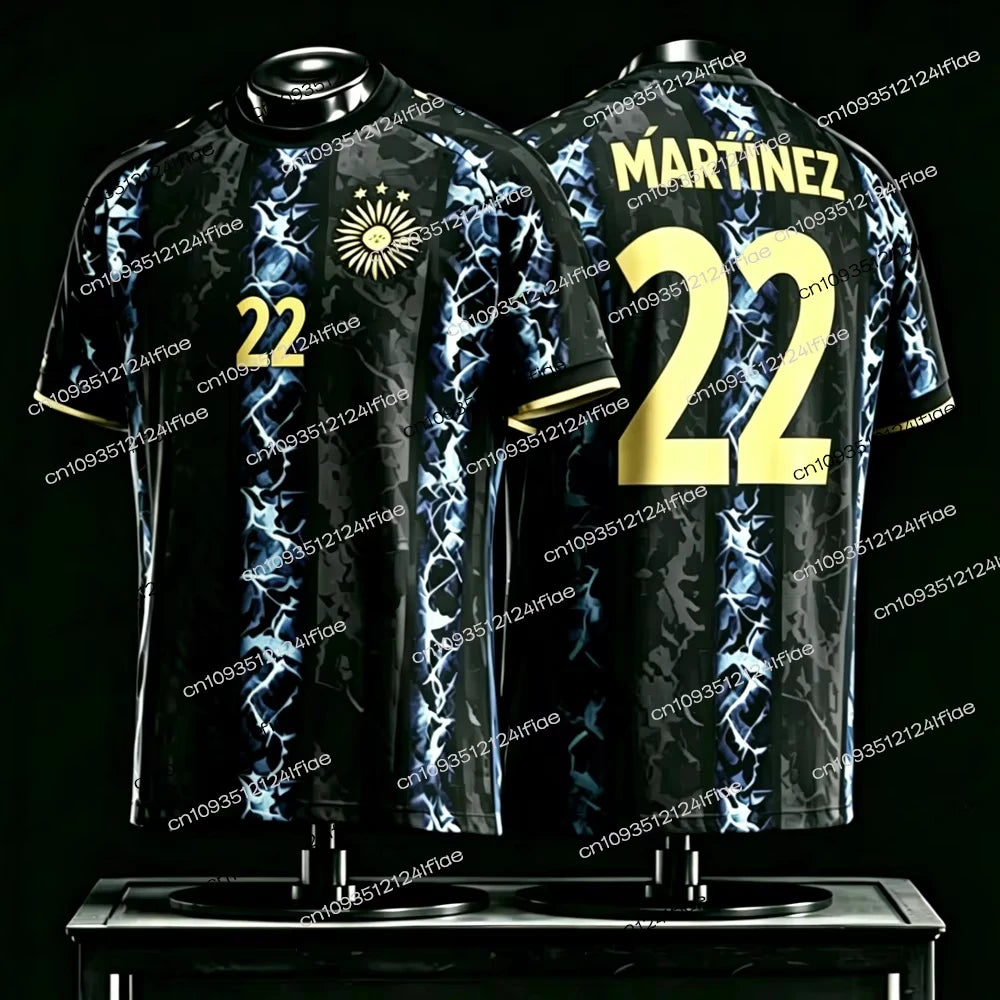 2026 New Argentine Messi Men's Traditional Football Jersey, Casual Outdoor Breathable Quick-Drying Men's Short-Sleeve T-Shirt