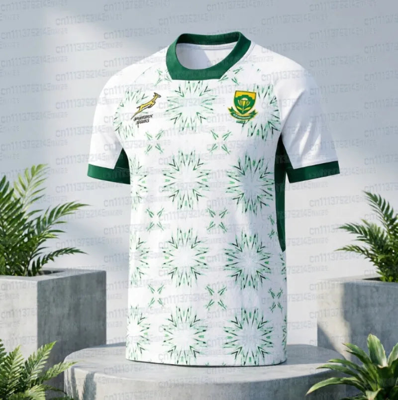 2026 South Africa Springboks Rugby Jersey Summer Oversize T-shirt Breathable Quick Drying Streetwear Clothing FamilyMatching