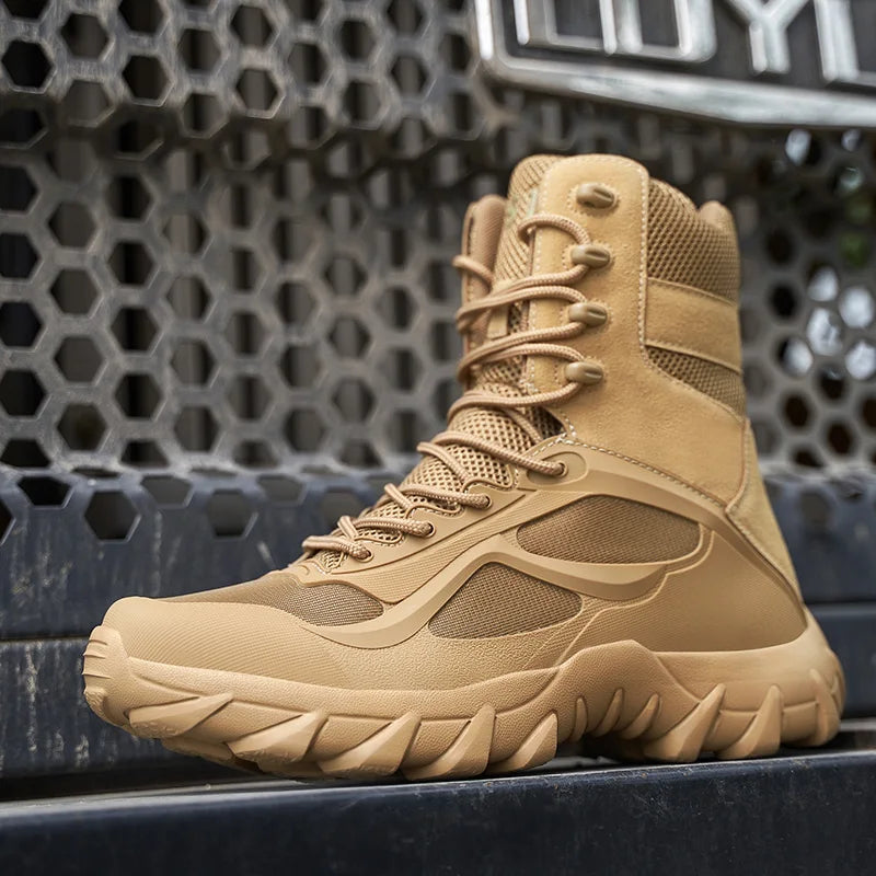 Winter Ankle Boots for Men Desert Hiking Men's Boots Outdoor Platform Original Trekking Shoes Waterproof Non-slip Masculino Bota