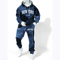 2025 Spring and Autumn New Men's Denim Suit Men's Fashion Brand Slim Fashion Pants Casual Jacket Men's Jacket