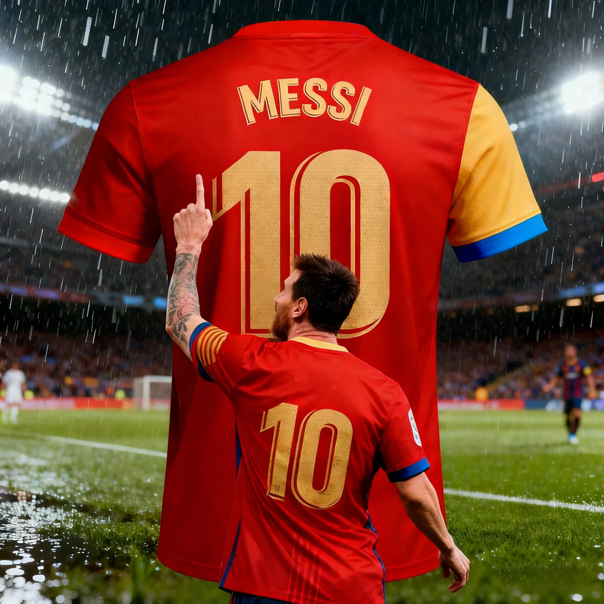 Argentine Style Messi 10 Jersey Football T-shirt for Men, Suitable for Outdoor Daily Exercise and Breathable Men's Clothing