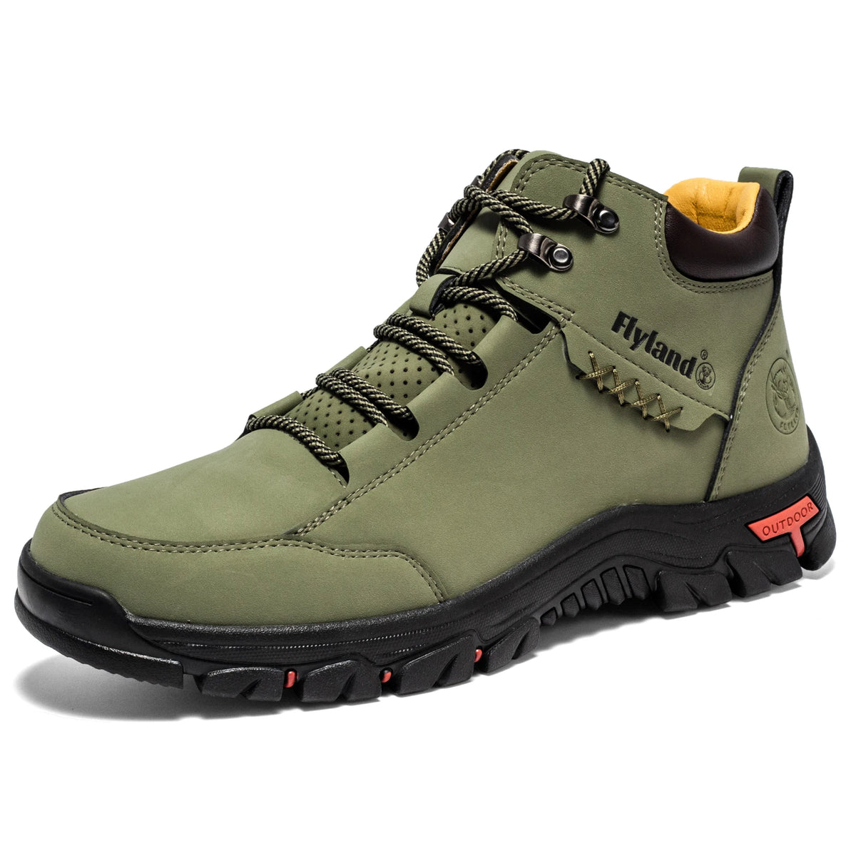 FLYLAND Fashionable Casual Men's Shoes High Top Outdoor Sports Shoes Comfortable And Safe Ankle Boots