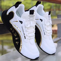 Fashion Men's Sneakers Leather Casual Sports Shoes for Men Lightweight Non-slip Tenis Shoes Outdoor Breathable Men Running Shoes