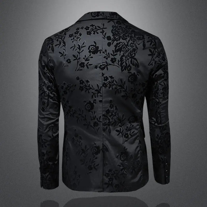 Men's Slim Fit Blazer Jacket Suit Business Wedding Casual Dress Coat Stage Show Costume 2025 Fashion Menswear
