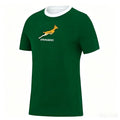 New Springboks South Africa Rugby Team Jersey Short Sleeve Uniform Quick Dry Training Shirt 3D Print Short Sleeve Top for Fans
