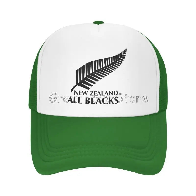 New Zealand All Blacks Baseball Caps for Men Women Hip Hop Mesh Hat Outdoor Summer Travel Sun Hats Adjustable Snapback Cap