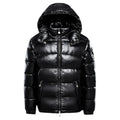 2026 Fashion Waterproof Short Cotton Jackets Men's Black Lightweight Snow Parkas High Quality Glossy Parkas Winter Jackets Male